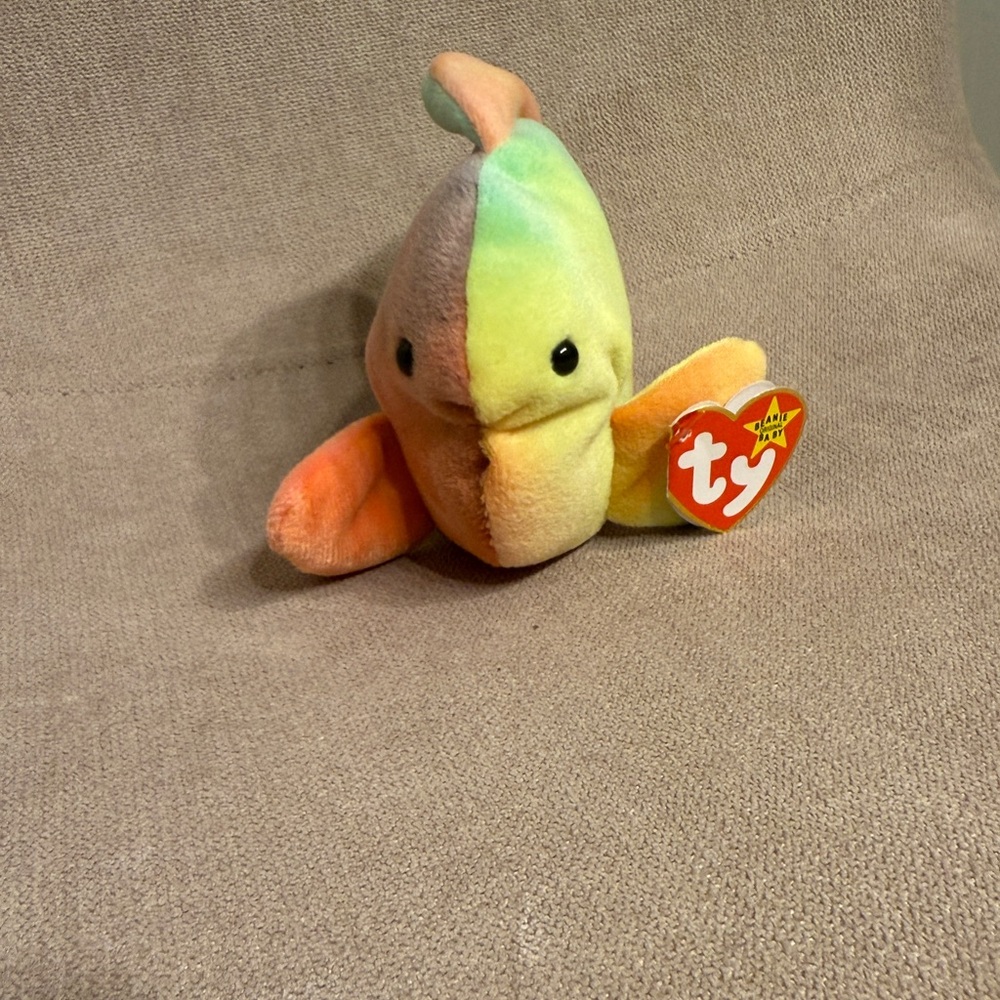 Ty Extremely Rare Rare Beanie Baby Coral - Authentic 1995 With Tag Error